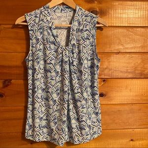 Talbots geometric tank top